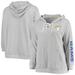 Women's Fanatics Branded Heathered Gray Los Angeles Rams Plus Size Lace-Up Pullover Hoodie