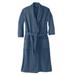 Men's Big & Tall Terry Bathrobe with Pockets by KingSize in Slate Blue (Size M/L)