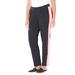 Plus Size Women's Glam French Terry Active Pant by Catherines in Black Pink Sunset (Size 1X)
