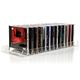 Record-Happy CD Storage Holder Rack Display – Clear Acrylic Compact Disc Organizer Stand Holds 25 Standard CD Jewel Cases