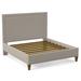 Braxton Culler Glover Upholstered Standard Bed Upholstered in Gray/White/Brown, Size 65.0 H x 82.0 W x 88.0 D in | Wayfair 5808-026/0851-73/HAVANA