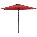 Caribbean Joe 108" Market Umbrella Metal in Red | 108 W x 108 D in | Wayfair CJ-MS9C-RED