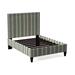 Braxton Culler Emory Upholstered Bed Upholstered in Gray/Blue | 65 H x 67 W x 88 D in | Wayfair 808-021/0216-53/JAVA