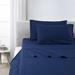 SPLENDID HOME 300 Thread Count 100% Cotton Percale Sheet Set Cotton Percale in Blue/Navy | Queen | Wayfair 2000002028