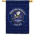Breeze Decor Seabees Proud Girlfriend Sailor House 2-Sided Polyester 40 x 28 in. House Flag in Blue | 40 H x 28 W in | Wayfair