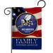Breeze Decor Us Seabees Family Honor Garden 2-Sided Polyester 18.5 x 13 in. Garden flag in Blue | 18.5 H x 13 W in | Wayfair
