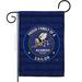 Breeze Decor Seabees Proud Family Sailor Garden 2-Sided Polyester 18.5 x 13 in. Garden flag in Blue/White | 18.5 H x 13 W in | Wayfair