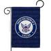 Breeze Decor Proud Girlfriend Sailor Garden 2-Sided Polyester 18.5 x 13 in. Garden flag in Blue/Gray | 18.5 H x 13 W in | Wayfair