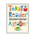 Viv + Rae™ Emery Today a Reader Tomorrow a Leader Canvas Wall Art Wood in Brown | 14" H x 11" W | Wayfair B9CA0FECB54E46A0A394DB12B4C7A8A3