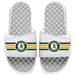 Men's ISlide White Oakland Athletics Varsity Stripes Slide Sandals