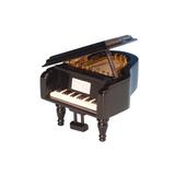 Trinx Small Piano Plays The Melody Magic Flute Figurine Wood in Brown/Gray | 2.7559 H x 3.1496 W x 2.8347 D in | Wayfair