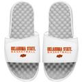 Men's ISlide White Oklahoma State Cowboys Basketball Wordmark Slide Sandals