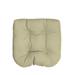 Red Barrel Studio® Sigried Outdoor Sunbrella Seat Cushion in White/Brown | 21 H x 21 W in | Wayfair 4AAD3112CF2F41AFB51351CA4C67C5B6