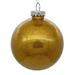 Vickerman 671795 - 4.75" Antique Gold Glitter Ball Christmas Tree Ornament (4 pack) (N211230)