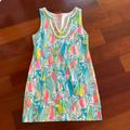 Lilly Pulitzer Dresses | Lilly Pulitzer Sleeveless V-Neck Dress | Color: Blue/Pink | Size: M