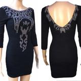Free People Dresses | Free People Black Bodycon Dress Size Xsmall | Color: Black | Size: Xs