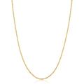 KoolJewelry 14k Yellow Gold Rope Chain Pendant Necklace (1.5 mm, 16 inch)