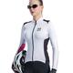 Santic Cycling Jerseys for Women Long Sleeves Womens Cycling Shirt Bike Jersey MTB Jersey for Women White EU L