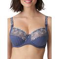 Primadonna Deauville 0161810/0161811-NIS Women's Nightshadow Blue Embroidered Non-Padded Underwired Full Cup Bra 40H