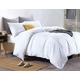 Euphoric Gifts WHITE 100% Pure Cotton (Egyptian Cotton) SUPER KING SIZE Duvet Cover Bed Set - includes duvet cover, fitted sheet & pillowcases