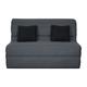 Ub Design - Canapé lit Alix bz 140 mousse 35 kg couette grise