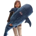 Jouets en peluche requin bleu dessin animé gros poisson baleine bébé doux oreiller poupées cadeaux