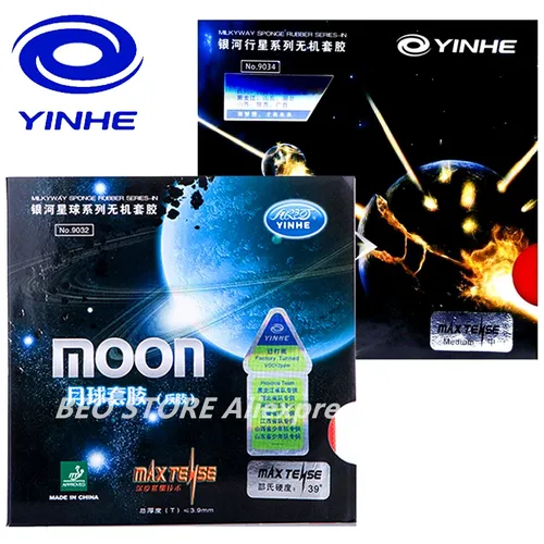 Yinhe Moon SPEED Max Tense pas de pointes réglées en usine en caoutchouc de Tennis de Table avec éponge pour raquette de Ping-Pong