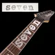 SEVEN JEFretboard-Marqueurs d'incrustation d'autocollants de frette de cou Silver Mick Thomson