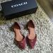 Coach Shoes | Coach Wine Suede Pointed Toe Flats | Color: Red | Size: 6.5