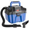 Costway 18V Wet Dry Vacuum 2.7 Gal 4 Peak HP Cordless Shop Vac 2.0 AH Battery-Blue