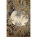 Wool/ Silk Vegetable Dye Oriental Abstract Area Rug Hand-knotted - 6'1" x 9'0"
