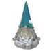 Exhart Good Time Solar Gnamaste Meditating Gnome Statue with Colorful Hat, 11 Inch
