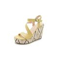 Woobling Women Summer Sandals Fashion Wedge High Heel Holiday Casual Peep Toe Shoes Size