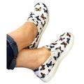 Egmy Women'S Flat Butterfly Pattern Casual Single Shoes Slip On Lazy Shoes