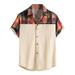 UKAP Mens Hawaiian Shirt Short Sleeves Printed Button Down Summer Beach Dress Shirts Lightweight Loungewear