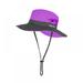 Kids UV Sun Hat with Ponytail Hole Bucket Cap for Boys Girls Summer Beach ï¼† Fishing, Purple