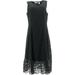 Isaac Mizrahi V-Neck Floral Knit Lace Midi Dress Women's A376663