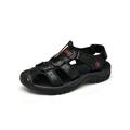 Fangasis Mens Closed Toe Sandals Walking Touch Strap Summer Beach Gladiator Shoes Size 6-14