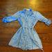 Anthropologie Dresses | Anthropologie Skies Are Blue Shirtdress Small | Color: Blue/White | Size: S