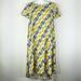 Lularoe Dresses | Lularoe Carly Dress Disney Donald Duck Sz Xxs | Color: Blue/Yellow | Size: Xxs