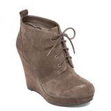 Jessica Simpson Shoes | Jessica Simpson Catcher Suede Bootie Wedge | Color: Gray/Tan | Size: 7.5