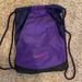 Nike Bags | Nike Drawstring Bag | Color: Black/Purple | Size: Os