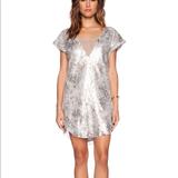 Free People Dresses | Free People Midnight Dreamer Sequin Dress | Color: Gold/Tan | Size: S
