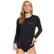 ROXY Women's Enjoy Waves Long Sleeve Loose Fit Rashguard Rash Guard Shirt, Anthracite 2020, Medium