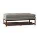 Fairfield Chair Libby Langdon 52.5" Wide Tufted Rectangle Cocktail Ottoman w/ Storage Wood/Fabric in Brown/Gray | 20 H x 52.5 W x 30.5 D in | Wayfair