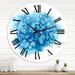 East Urban Home Turquoise Cloud Abstract - Modern wall clock Metal in Blue | 36 H x 36 W x 1 D in | Wayfair 79DF0EDE8A234FB68A112134F556FB9C