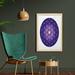 East Urban Home Flower of Life Design of Traditions w/ Point Stars Motif - Picture Frame Graphic Art Print on Fabric Fabric | Wayfair