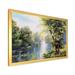 Lark Manor™ Landscape Painting on Canvas Metal in Blue/Green/White | 30 H x 40 W x 1.5 D in | Wayfair D1E509CA43A04AA4AFEAE47FD1E5E4D7