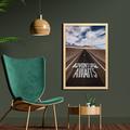 East Urban Home Typography on the Asphalt Clouds & Sky Road Trip Theme Adventure Concept - Picture Frame Textual Art Print on Fabric Fabric | Wayfair