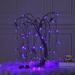 The Holiday Aisle® Halloween LED Bonsai Night 80 Light Trees & Branches in Indigo | 24 H x 10 W x 10 D in | Wayfair